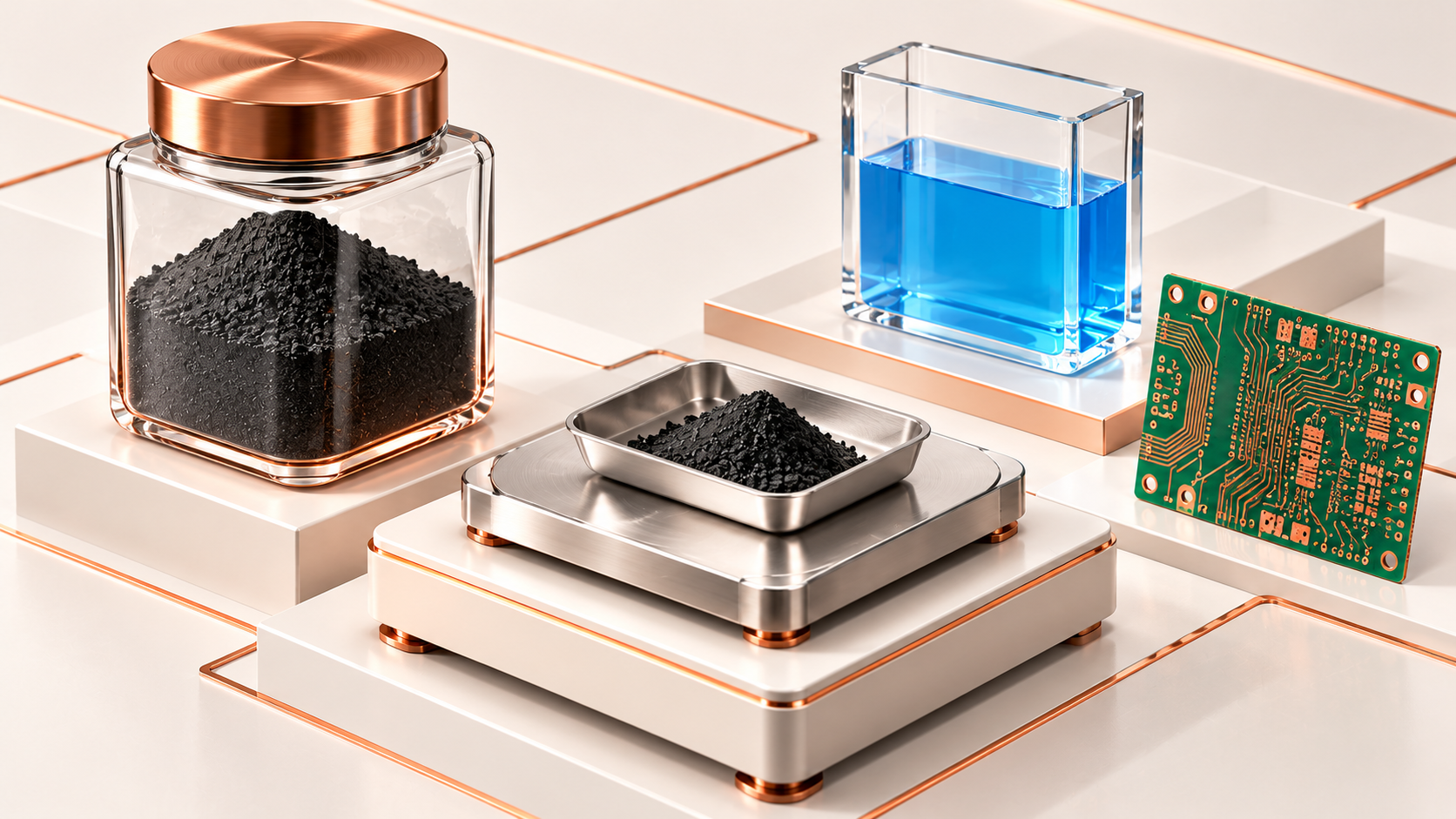 copper oxide impurities, electronic-grade CuO, PCB plating, impurity specifications, copper replenishment.